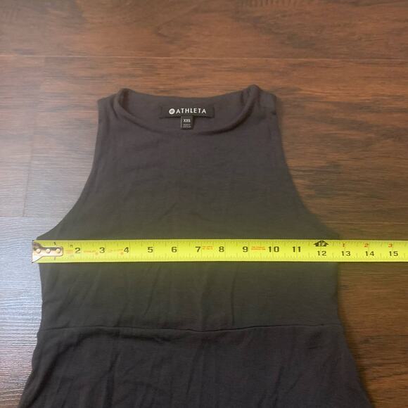 Athleta dark gray sleeveless high neck maxi dress size XXS - Picture 12 of 13